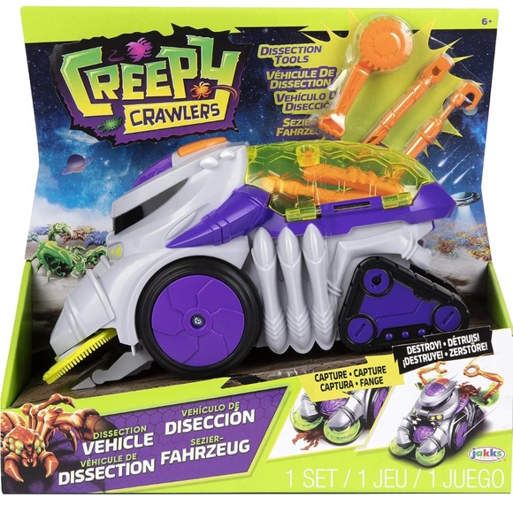 Creepy Crawlers Dissection Vehicle🚗Playset W 3 Double Ended Dissecting Tools🛠️ - Picture 1 of 10